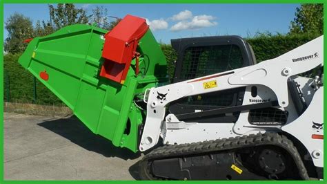 skid steer mounted straw blower